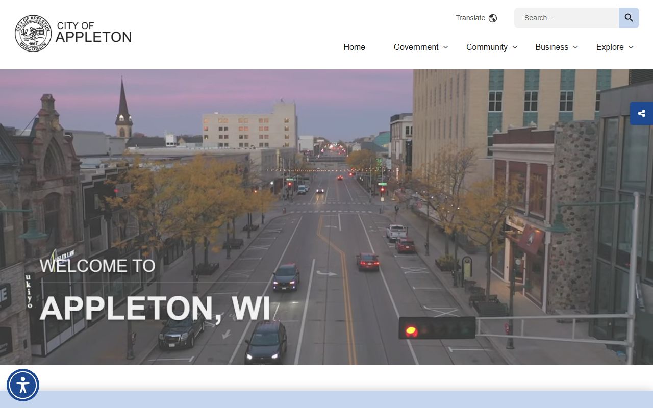 Appleton obituary and city official website