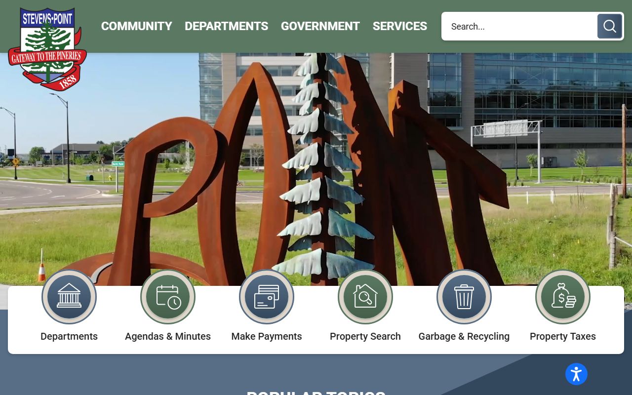 Stevens Point Obituary research using the City of Stevens Point official website