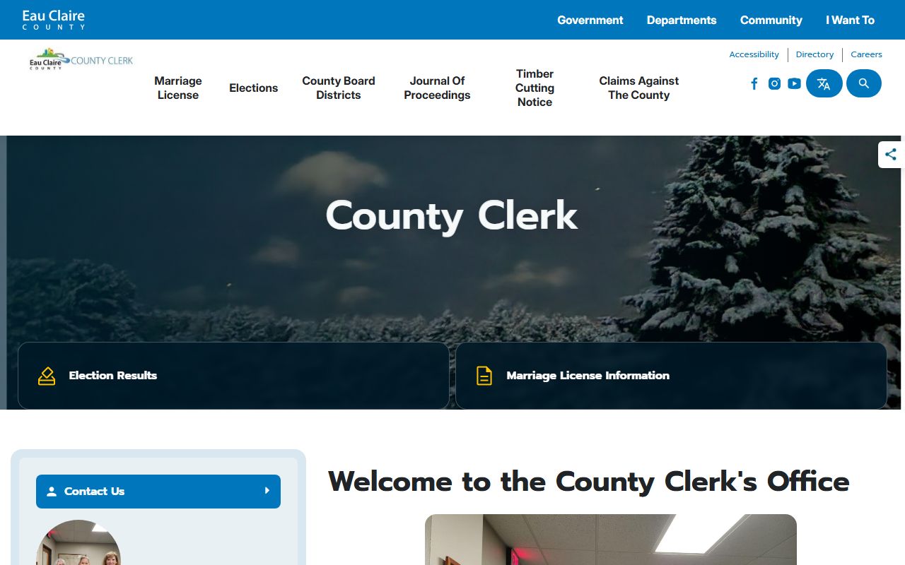 Eau Claire County Obituary research and county clerk context