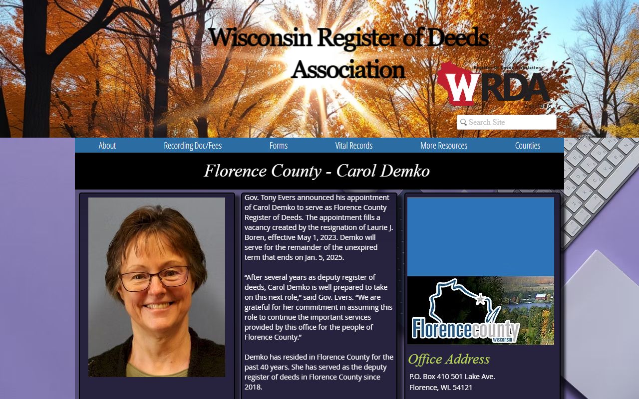 Florence County obituary WRDA profile