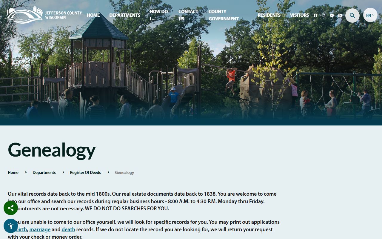 Jefferson County obituary genealogy records