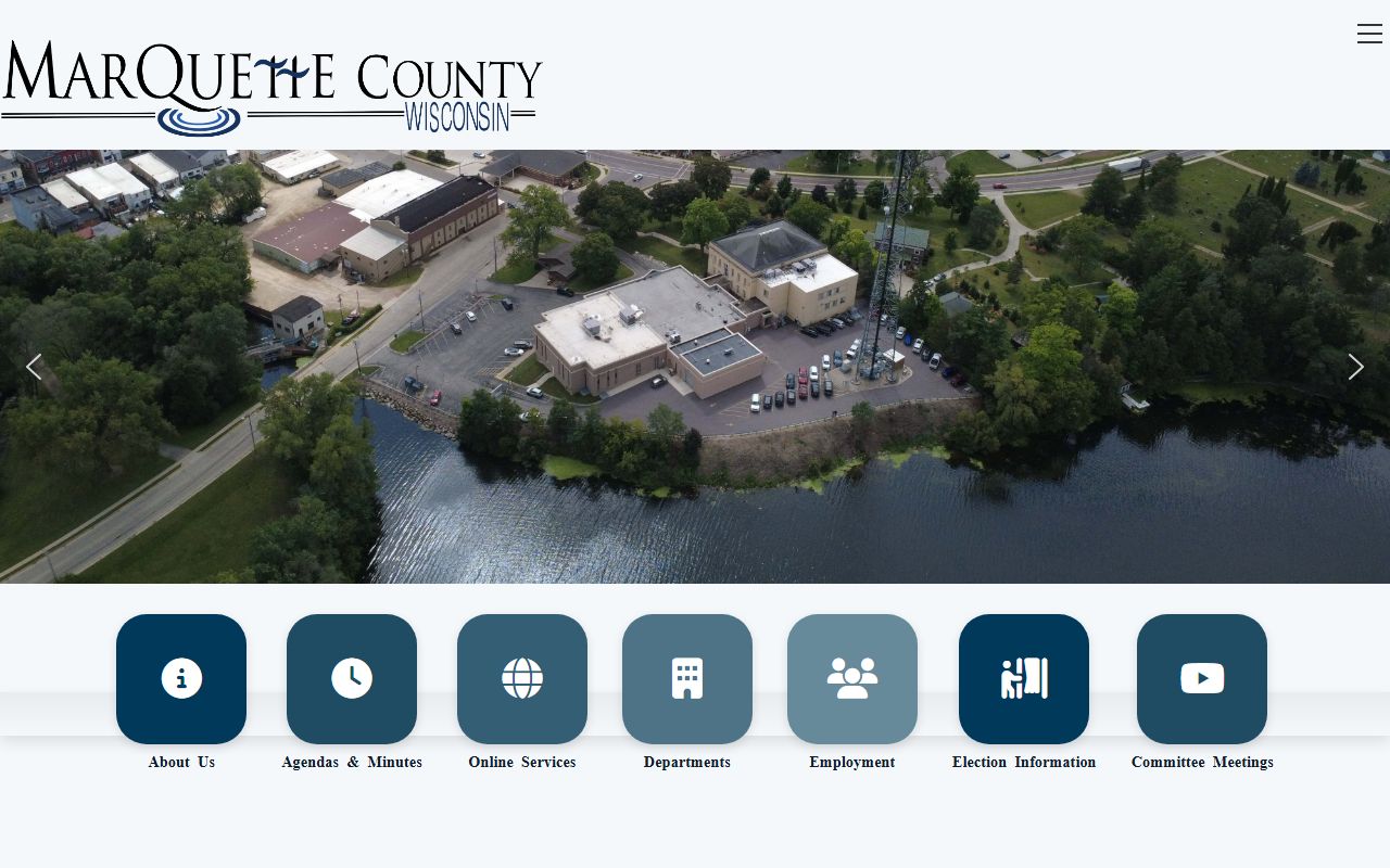 Marquette County obituary sources on the county homepage