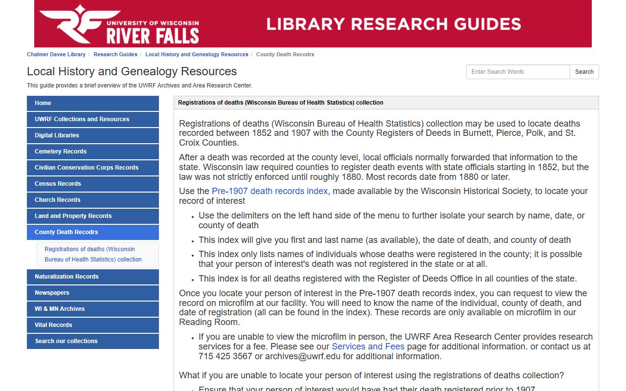 Pierce County obituary death records guide