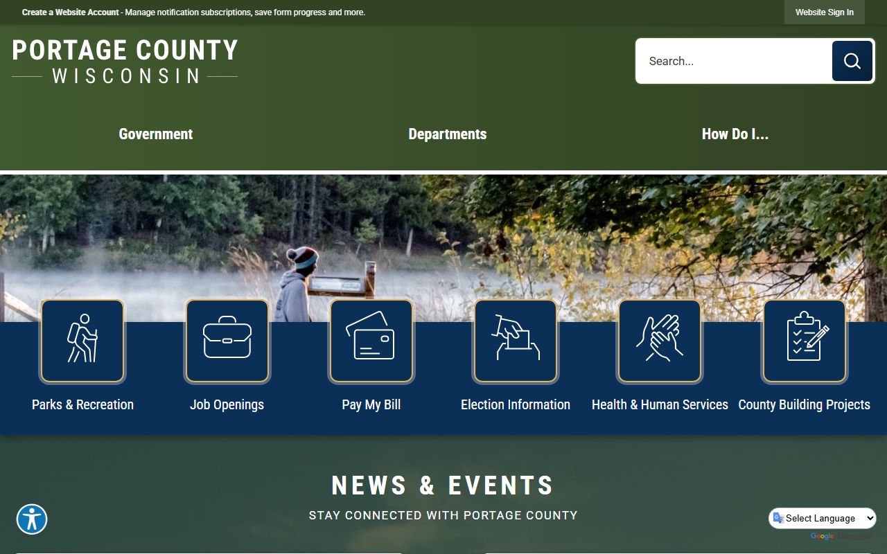 Portage County obituary records and official county website