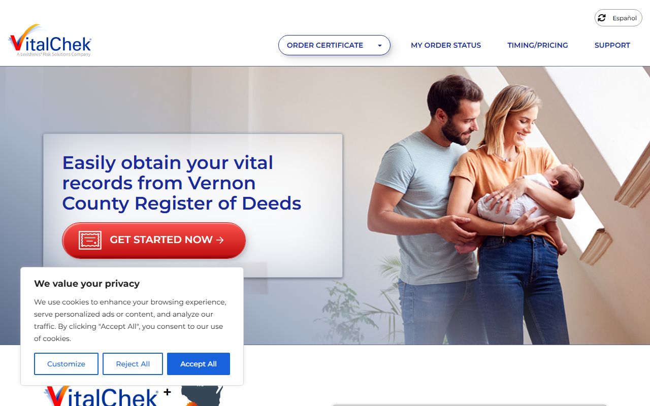 Vernon County obituary VitalChek ordering