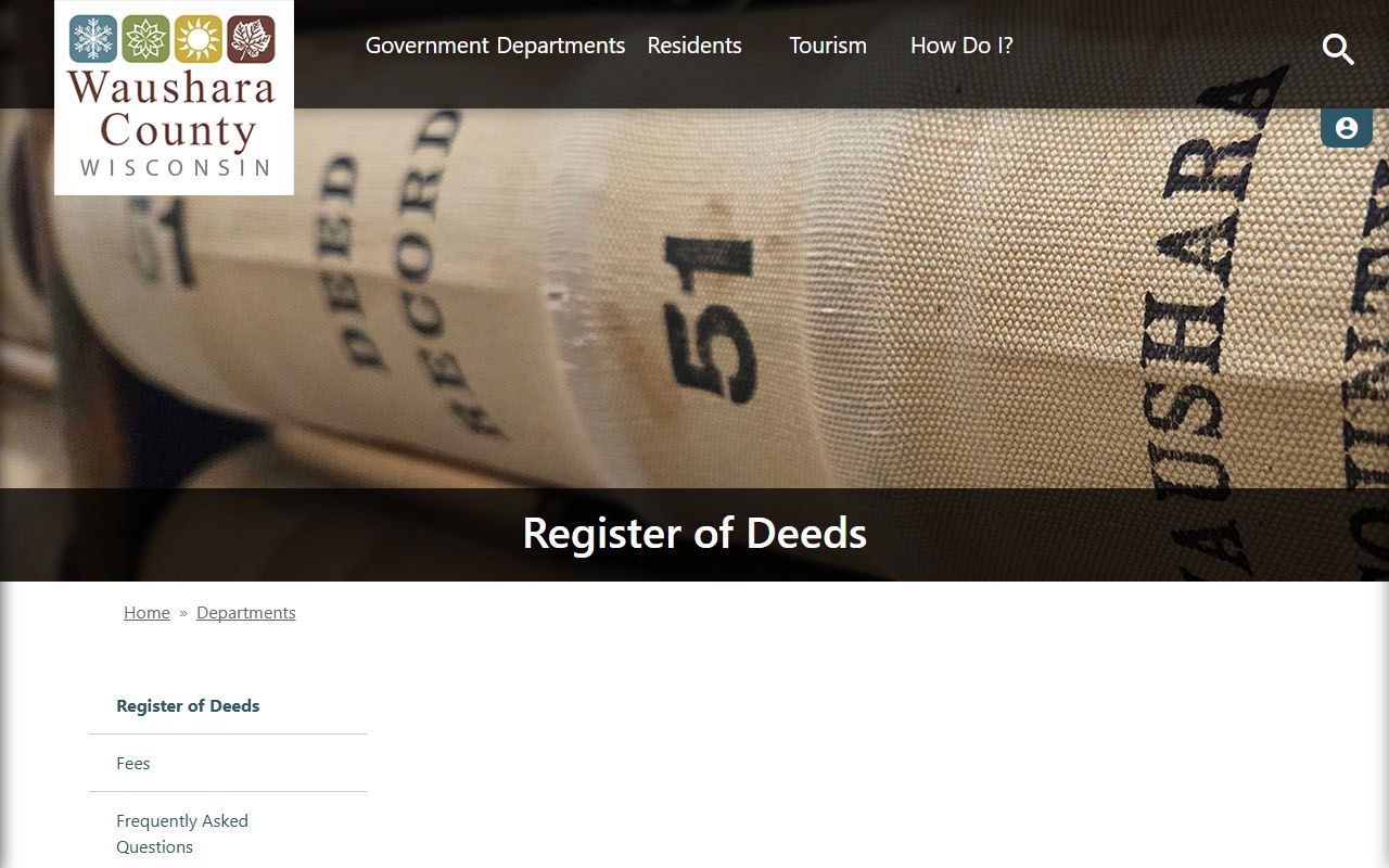 Waushara County obituary records at the Register of Deeds