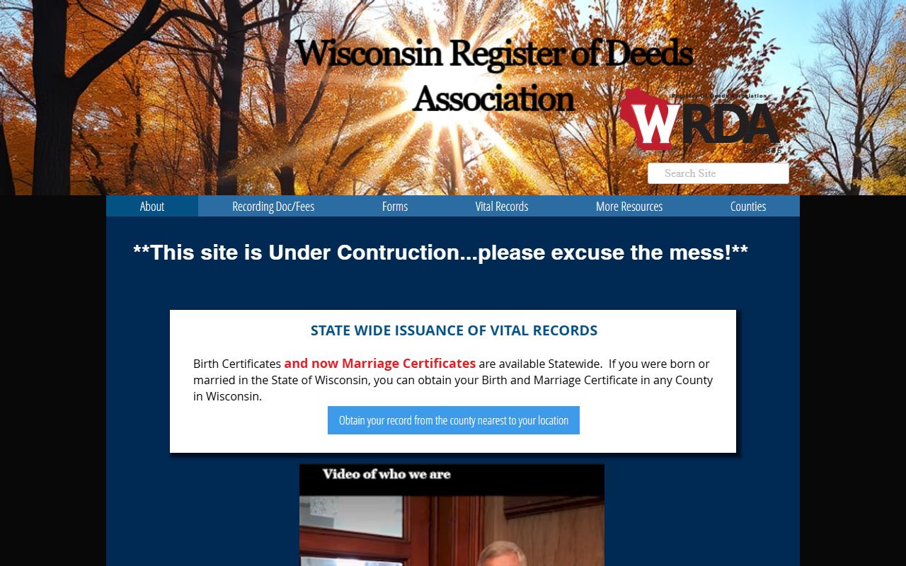 Wisconsin Obituary research using Wisconsin Register of Deeds guidance